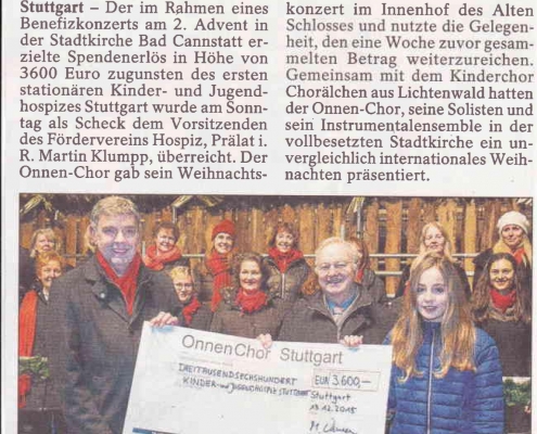 Scheckübergabe-Cannstatter Zeitung 16.12.2015